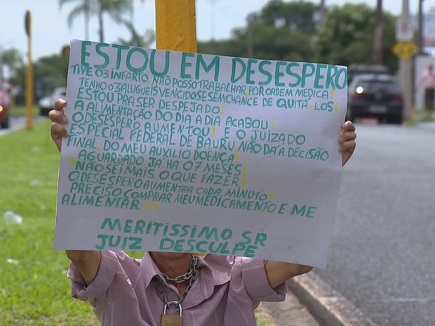 Ivair diz que está há sete meses esperando decisão (Foto: Reprodução/TV TEM)