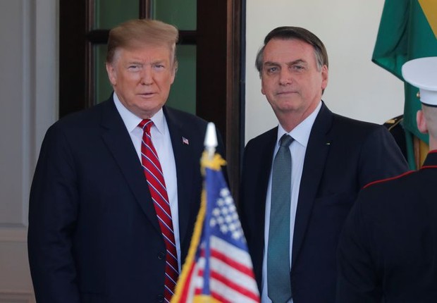 O presidente dos EUA, Donald Trump, elogiou o governo do presidente Jair Bolsonaro  (Foto:  Arquivo/Reuters/Carlos Barria/Direitos Reservados, via Agência Brasil)