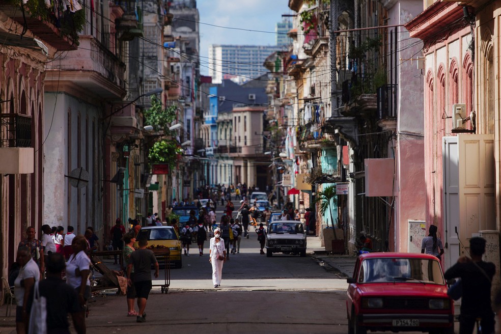 Vista de uma rua em Havanna, Cuba  — Foto: REUTERS/Alexandre Meneghini