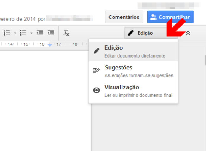Editando um documento no Google Docs (Foto: Reprodução/Lívia Dâmaso)