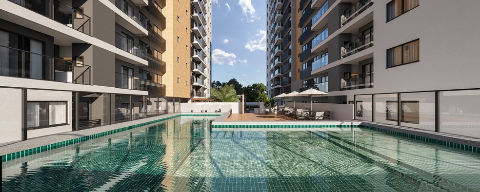 Projeto de piscinas para o Vivendas Home Club  — Foto: Divulgação | Supera Urbanismo