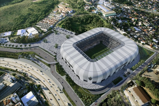 Fique por dentro do novo estádio do Atlético Mineiro (Foto: Divulgação/ Arena MRV)