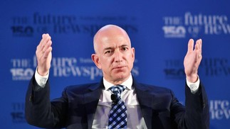 Fortuna do fundador da Amazon, Jeff Bezos, bate US$145,8 bilhões e agora ocupa a terceira posição  — Foto: ALESSANDRO DI MARCO / ANSA