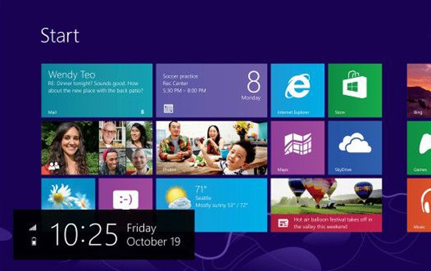 O Windows 8 é um sistema operacional renovado. Com tela inicial com mosaicos, traz uma interface totalmente nova, com funcionalidade tátil (Foto: Divulgação/Microsoft)