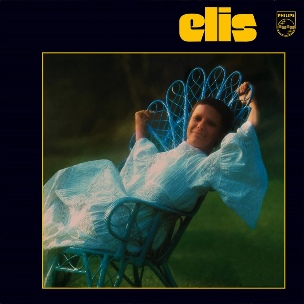 Capa do álbum 'Elis', de 1972 — Foto: José Maria de Melo com arte de Aldo Luiz