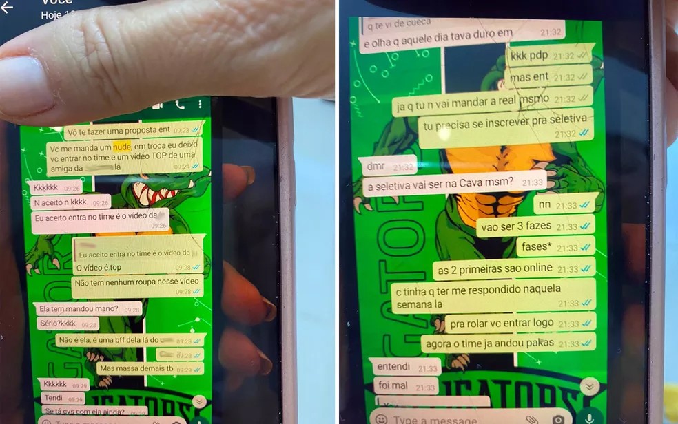 Pol?cia apreende celular de treinador suspeito de pedir 'nude' a adolescentes em troca de vaga em time de futebol de Ribeir?o Preto ? Foto: Michelle Souza/CBN Ribeir?o Preto
