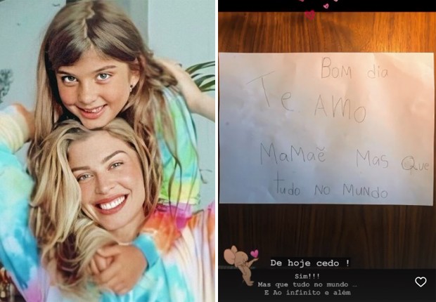 Grazi Massafera mostra bilhete fofo da filha, Sofia (Foto: Reprodução/Instagram)
