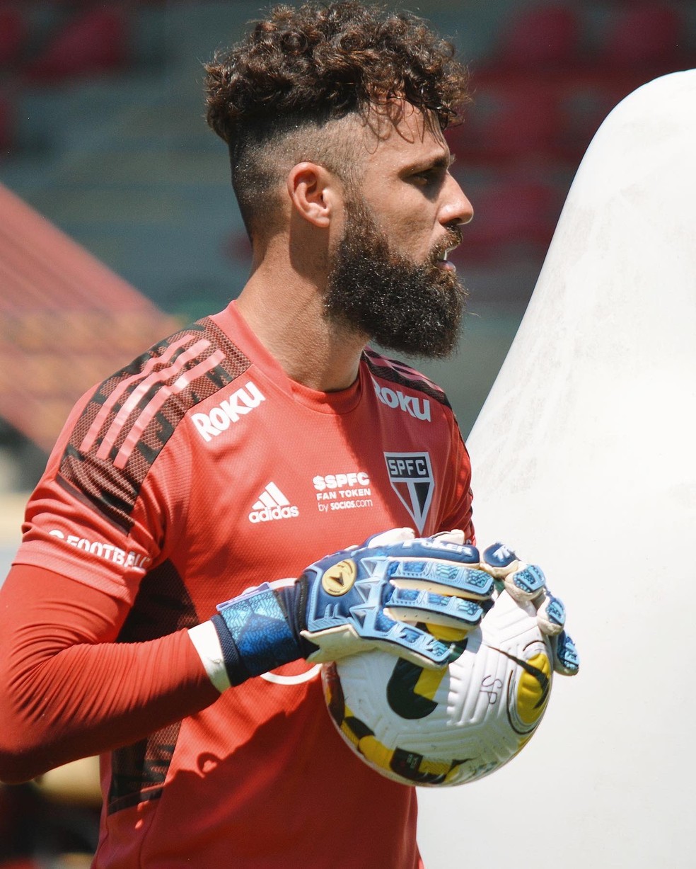Jandrei foi isolado no São Paulo — Foto: São Paulo FC