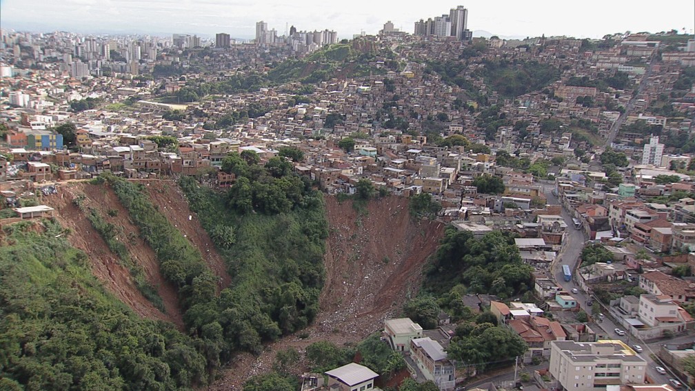 BH está em risco geológico por causa da chuva (imagem ilustrativa) — Foto: Reprodução/TV Globo