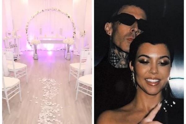 A capela de rua em Las Vegas na qual foi realizado o casamento de Travis Barker e Kourtney Kardashian (Foto: Facebook)