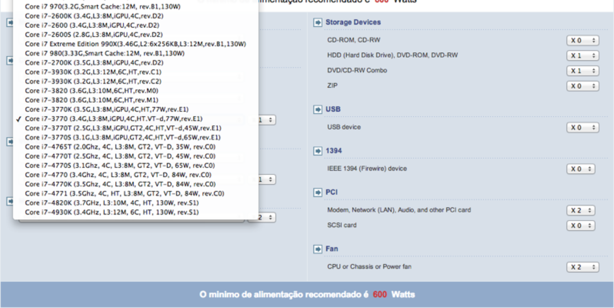 Power Supply Wattage Calculator Download TechTudo