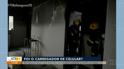 Incêndio em casa pode ter sido ocasionado por um carregador de celular