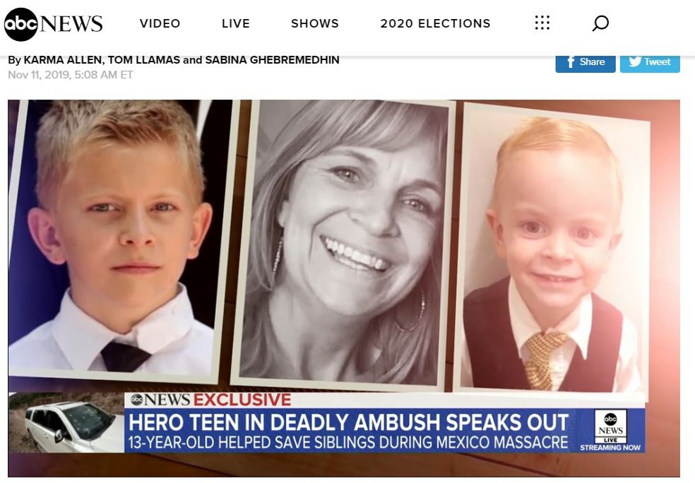 A mãe de Devin, Donna Langford, morreu junto com outros dois filhos - Trevor, de 11 anos, e Rogan, de 2. — Foto: Reprodução/Site ABC News