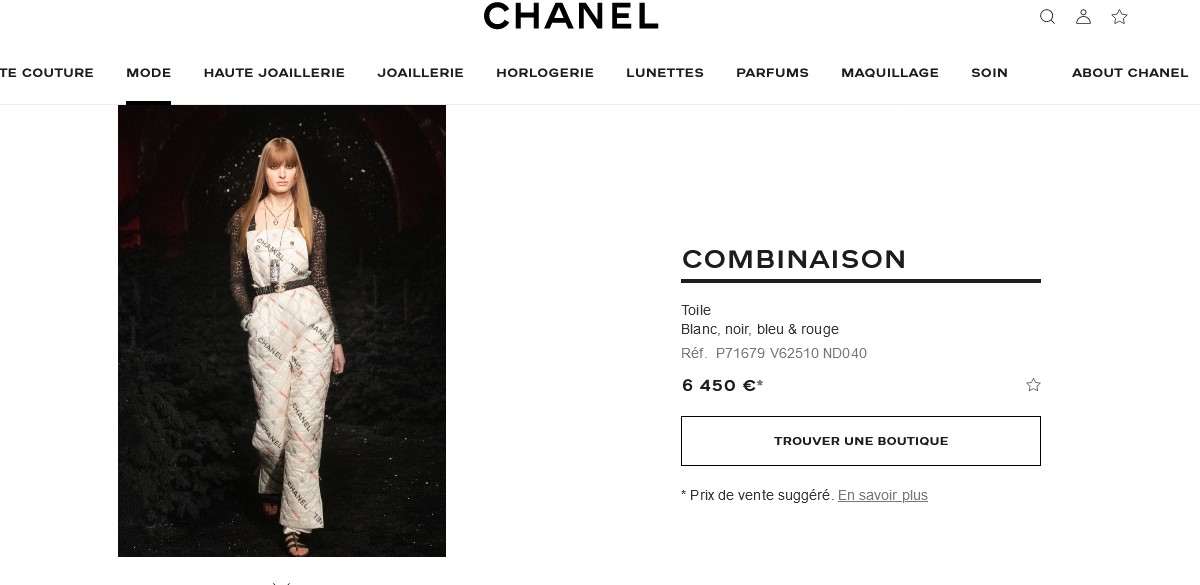 Macacão da Chanel (Foto: Reprodução/chanel.com/fr)