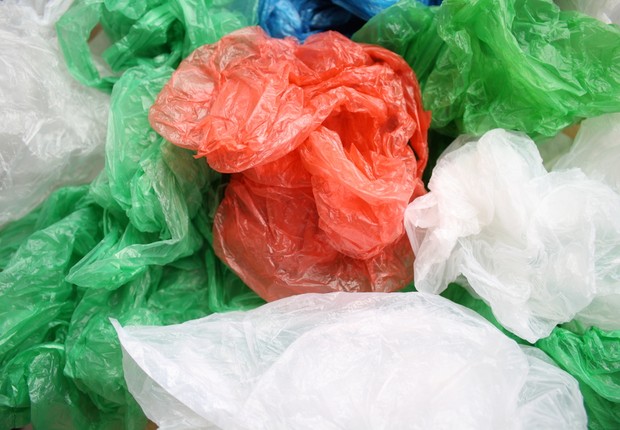 Sacolas plÃ¡sticas (Foto: Shutterstock)