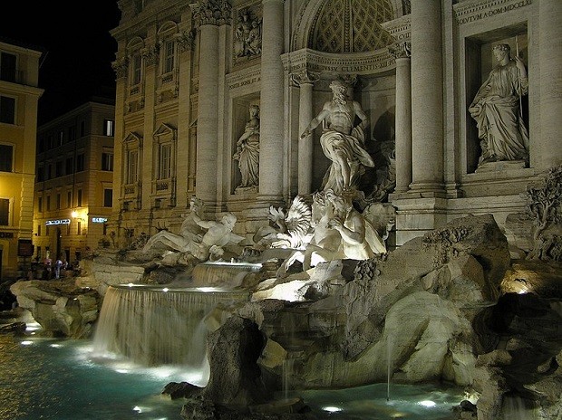 Fontana di Trevi, em Roma (Foto: Wikimedia Commons)
