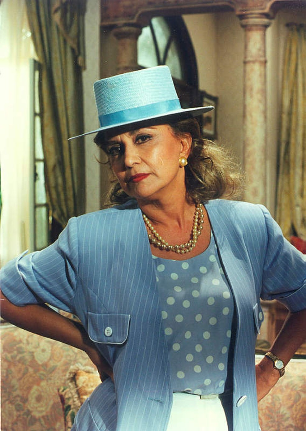 Eva Wilma em 'A Indomada', de 1997 — Foto: Acervo/TV Globo