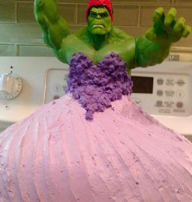 Bolo Princesa Hulk (Foto: Reprodução)