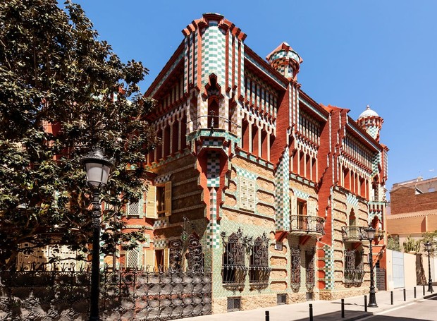 Fachada da Casa Vicens, em Barcelona (Foto: Divulgação)