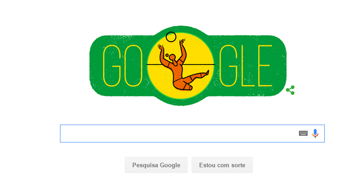 Voleibol sentado é um dos esportes lembrados pelo doodle do Dia da Independência (Foto: Reprodução/Gabriel Ribeiro)
