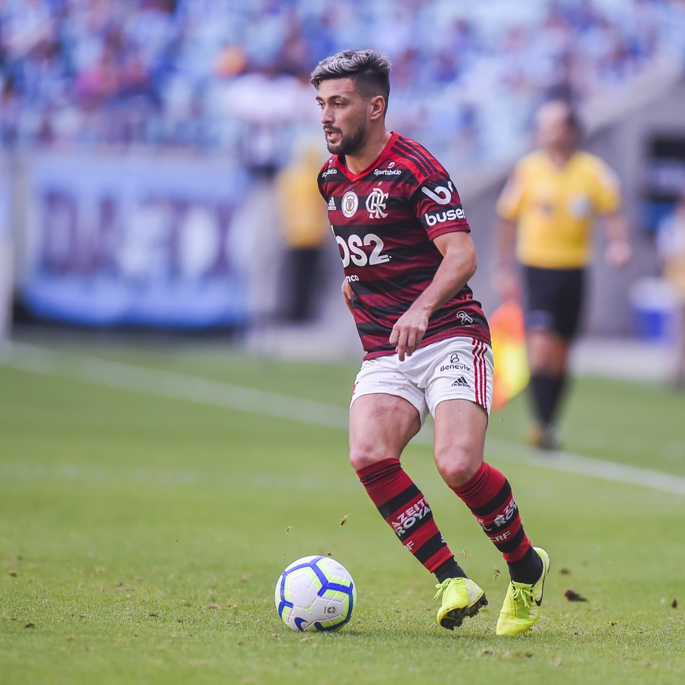 Arrascaeta teve boa atuação na vitória sobre o Grêmio — Foto: Vinícius Costa/BP Filmes