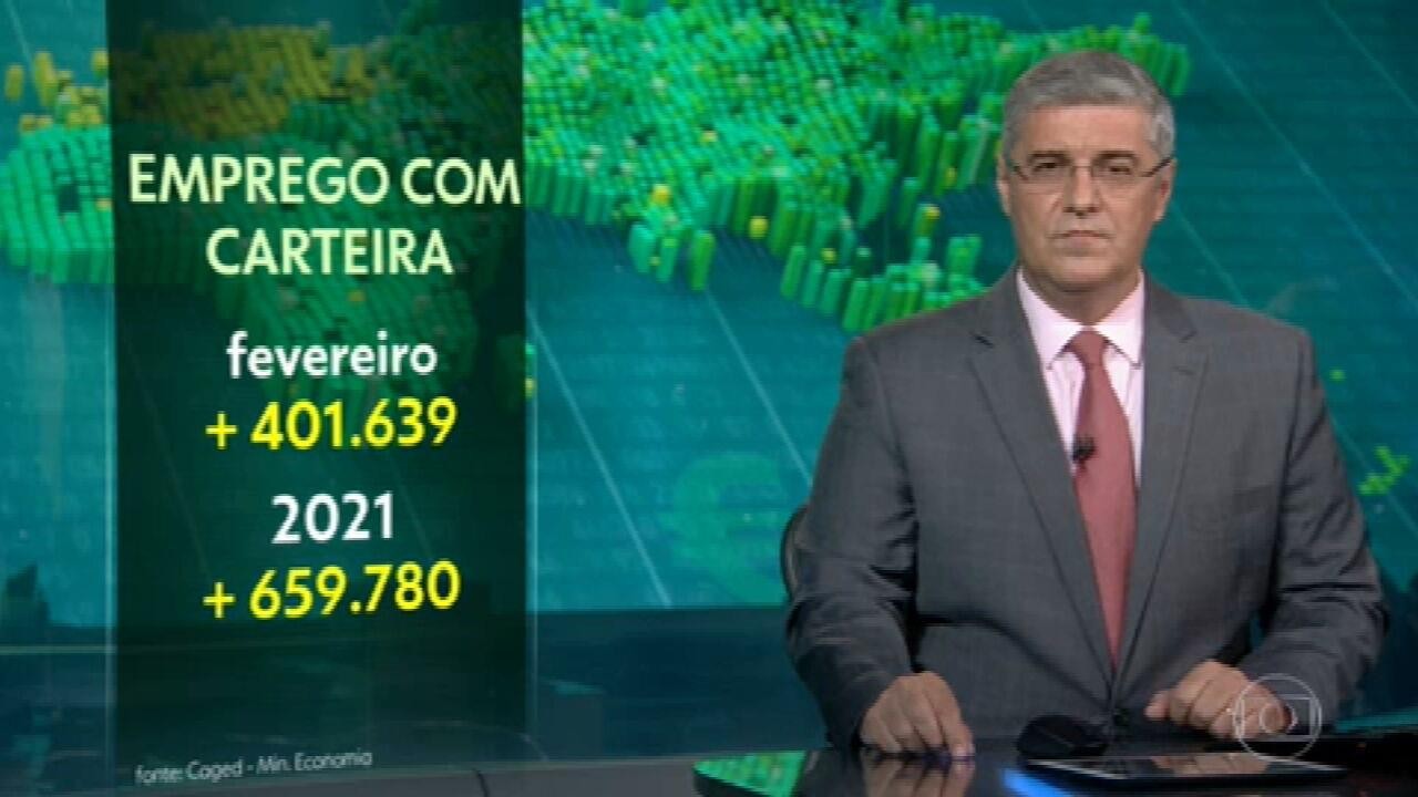 Brasil cria 401.639 empregos com carteira assinada, em fevereiro