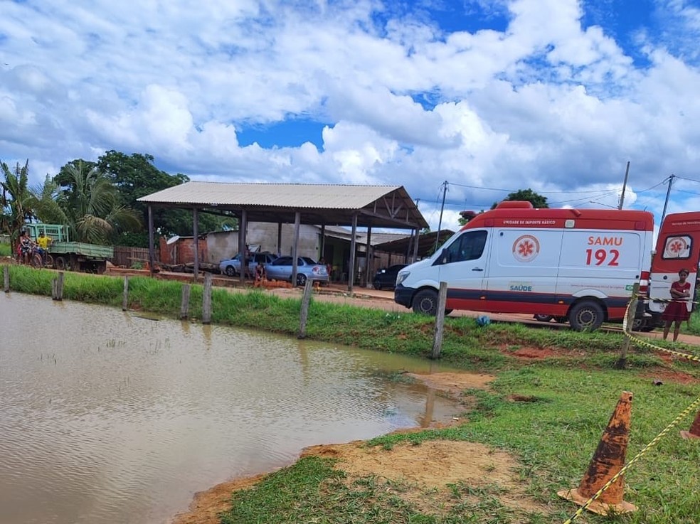 Mecânicos que estava próximos do açude viram a menina se afogando e tentaram ajudar — Foto: Arquivo/Polícia Militar do Acre