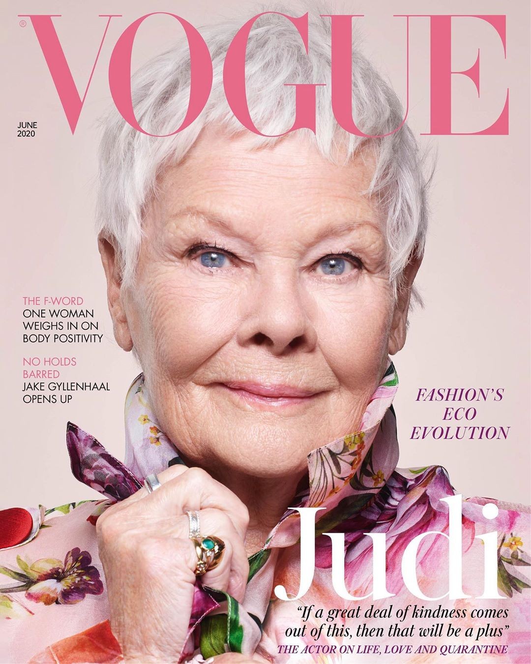 Judi Dench para British Vogue (Foto: Reprodução @Nick_Knight )