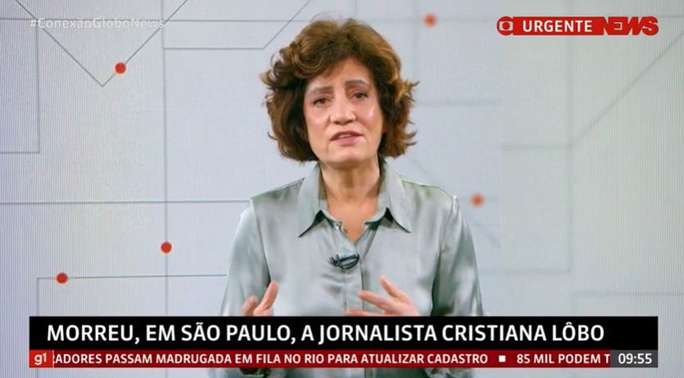 Miriam Leitão falou sobre a importância da jornalista — Foto: Globo