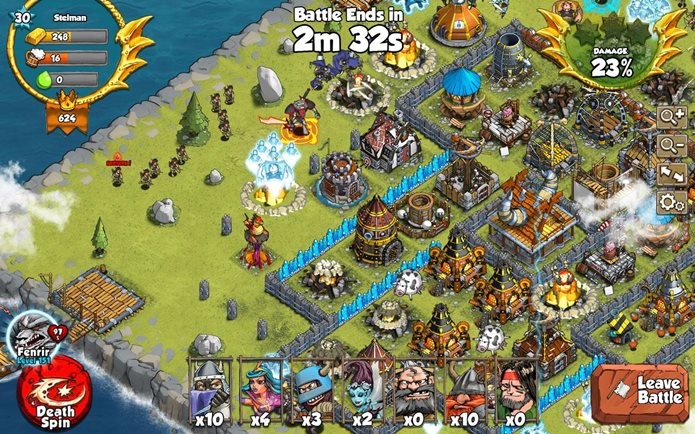 Jogo semelhante a Clash of Clans, com desafio equilibrado e modo multiplayer menos implacável (Foto: Divulgação)