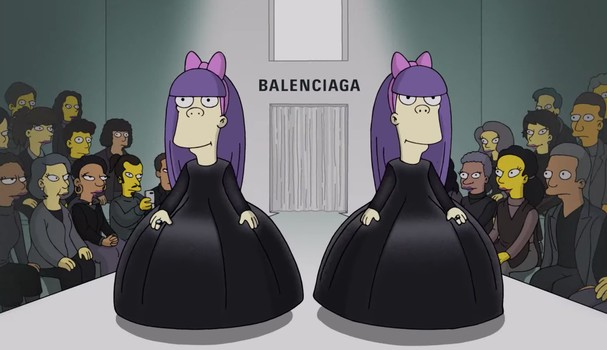 Terri e Sherri no vídeo dos Simpsons x Balenciaga (Foto: Reprodução)