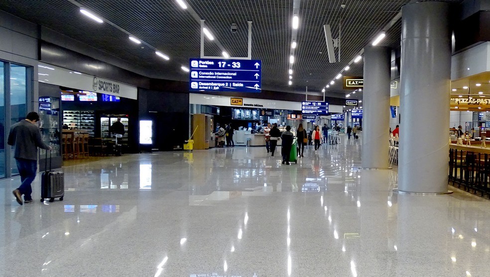 Aeroporto Internacional de BH, em Confins, em foto de arquivo, tirada antes da pandemia — Foto: Humberto Trajano/G1