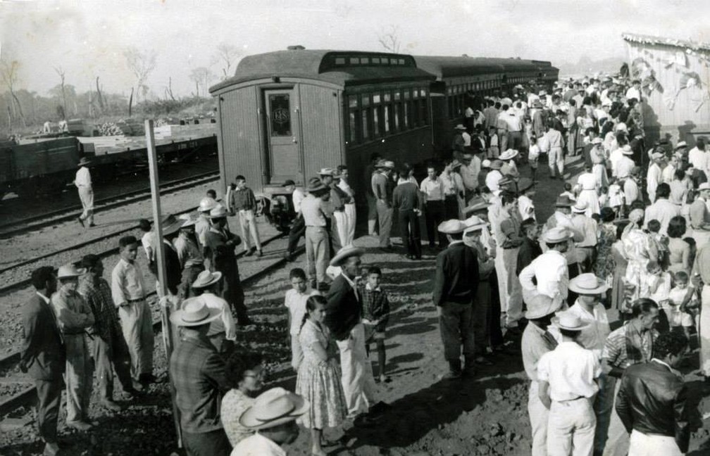 Ferrovia representou desenvolvimento para a região de Presidente Prudente — Foto: Museu e Arquivo Histórico de Presidente Prudente/Reprodução