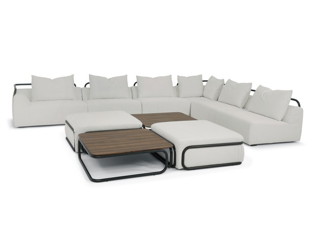 Lençóis Maranhenses, da Più Mobile, é um sofá modular, que pode ser reto ou formar um grande L, já que as peças permitem ser mescladas de diversas formas  (Foto: Divulgação)