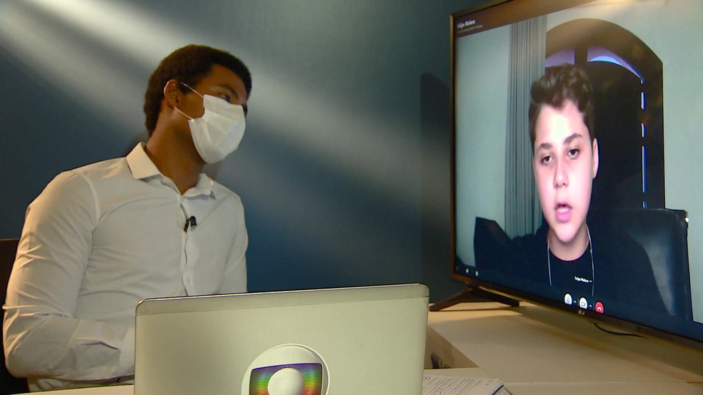 Para o estudante do 8º ano do ensino fundamental Felipe Molero, nosso sistema escolar, em geral, confirma o individualismo — Foto: Reprodução/TV Globo