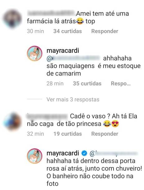 Mayra Cardi responde a seguidores (Foto: Reprodução/Instagram)