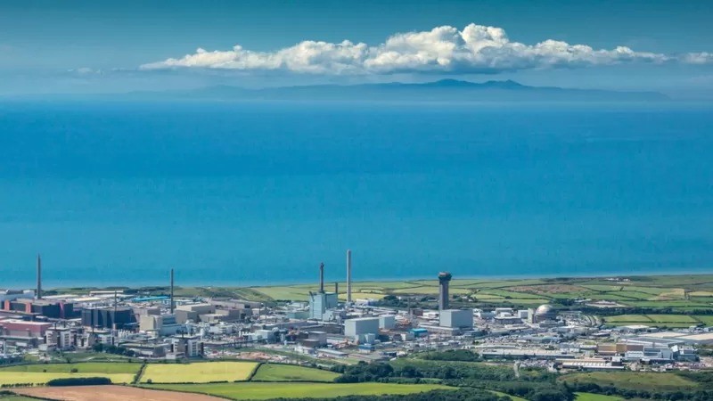 Locais perto de Sellafield, em Cumbria, na Inglaterra, estão sendo consultados sobre uma instalação de descarte geológico (Foto: GETTY IMAGES via BBC)