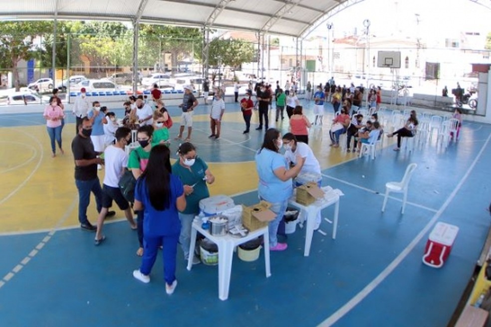 Vacinação contra a gripe em Natal — Foto: Alex Régis/Prefeitura de Natal