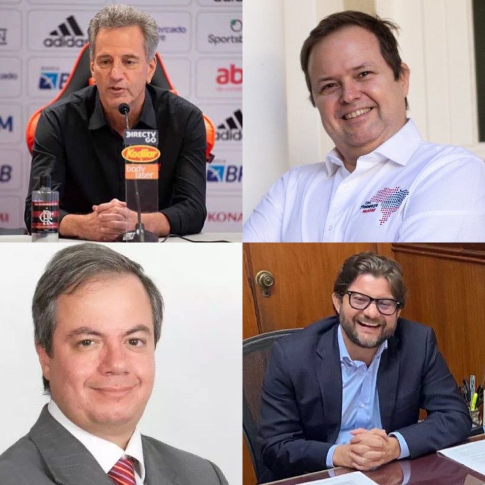 Flamengo tem quatro candidatos à presidência — Foto: Reprodução