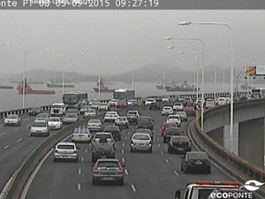 Ecoponte, Ponte Rio-Niterói, trânsito (Foto: Ecoponte/Divulgação) Ecoponte, Ponte Rio-Niterói, trânsito (Foto: Ecoponte/Divulgação)