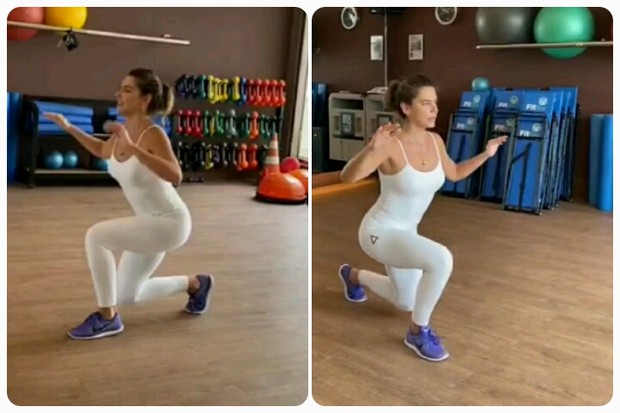 Mariana Goldfarb mantém rotina de exercícios na quarentena (Foto: Reprodução/Instagram)