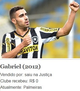 Gabriel, Botafogo (Foto: Arte Esporte)