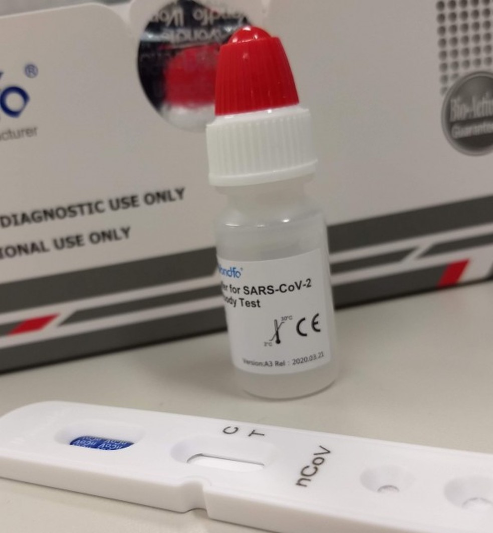 Testes rápidos serão aplicados em profissionais de saúde, e parte será enviada para pesquisa, na UFPel — Foto: Divulgação/SES