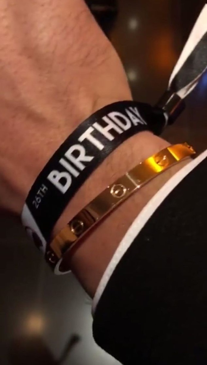 Pulseira da festa de Neymar (Foto: Reprodução / Instagram)