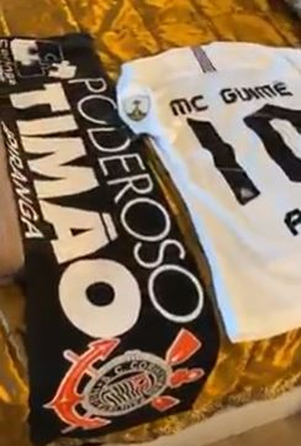 MC Guimê já fez post com camisa personalizada do Corinthians — Foto: Reprodução