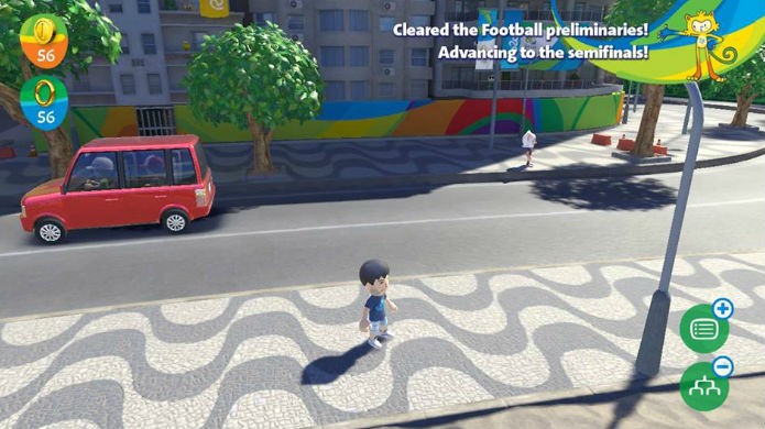 O hub de Mario & Sonic at the Rio 2016 é inspirado em Copacabana (Foto: Reprodução/Thomas Schulze)