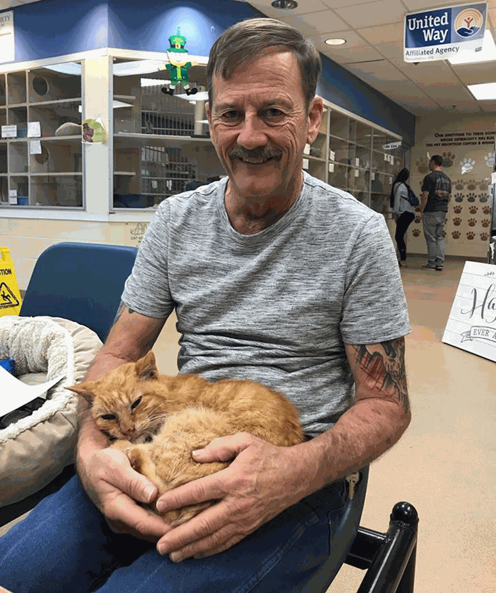 Gato reencontra dono após passar 14 anos desaparecido nos EUA