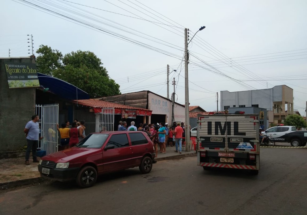 Crime aconteceu no setor Dom Orione, em Araguaína — Foto: Claudemir Macedo/TV Anhanguera