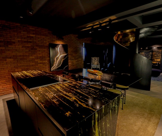 Cozinha do apartamento de Rodrigo Sangion (Foto: Iude Richele/Divulgação)