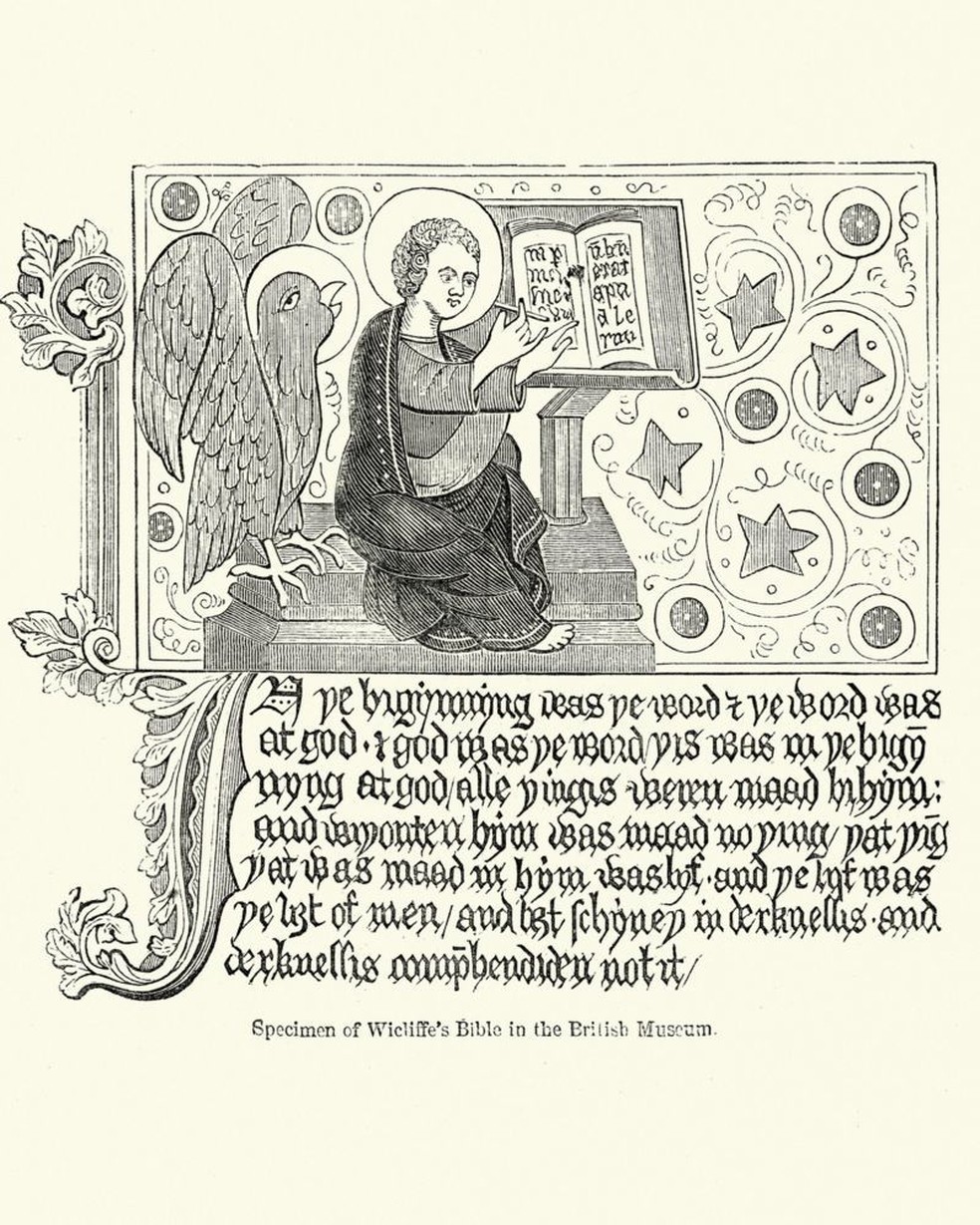 Wycliffe buscava, com a tradução do texto sagrado, torná-lo mais acessível — Foto: GETTY IMAGES/via BBC